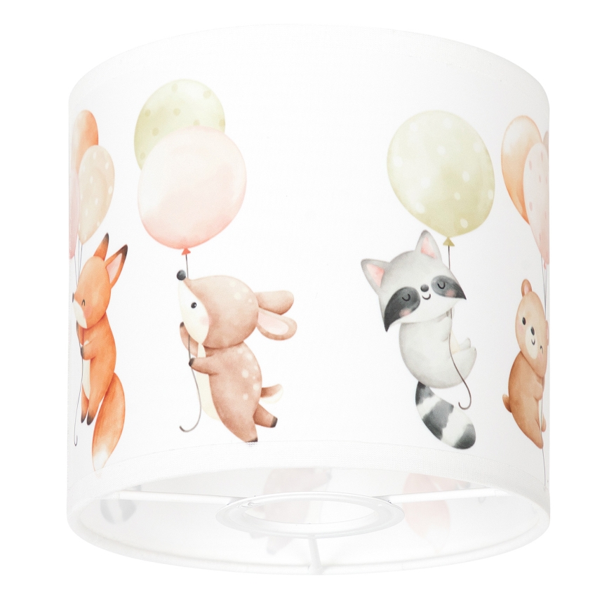 BRILAGI - Stínidlo univerzální BOBO E27 pr. 15 cm bílá/zvířátka