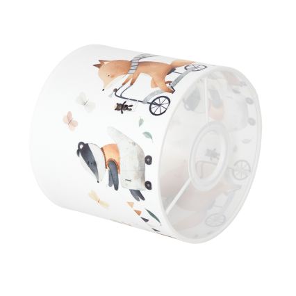 BRILAGI - Stínidlo univerzální BOBO E27 pr. 15 cm bílá/zvířátka