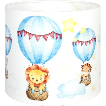 Brilagi - Stínidlo univerzální BOBO E27 pr. 15 cm bílá/zvířátka