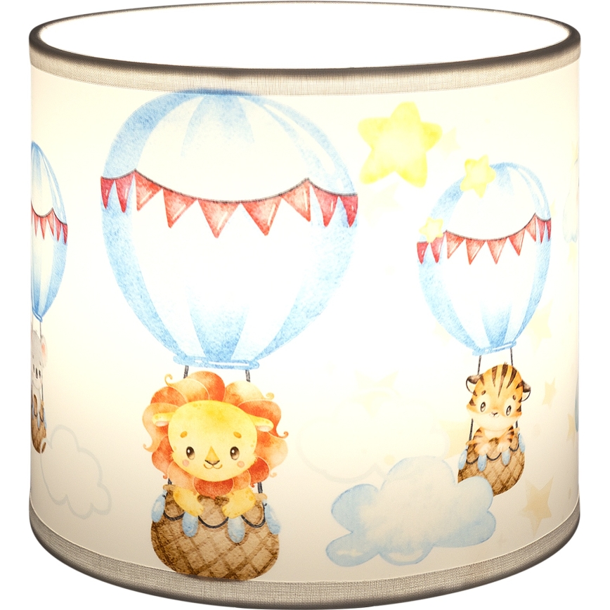 Brilagi - Stínidlo univerzální BOBO E27 pr. 15 cm bílá/zvířátka