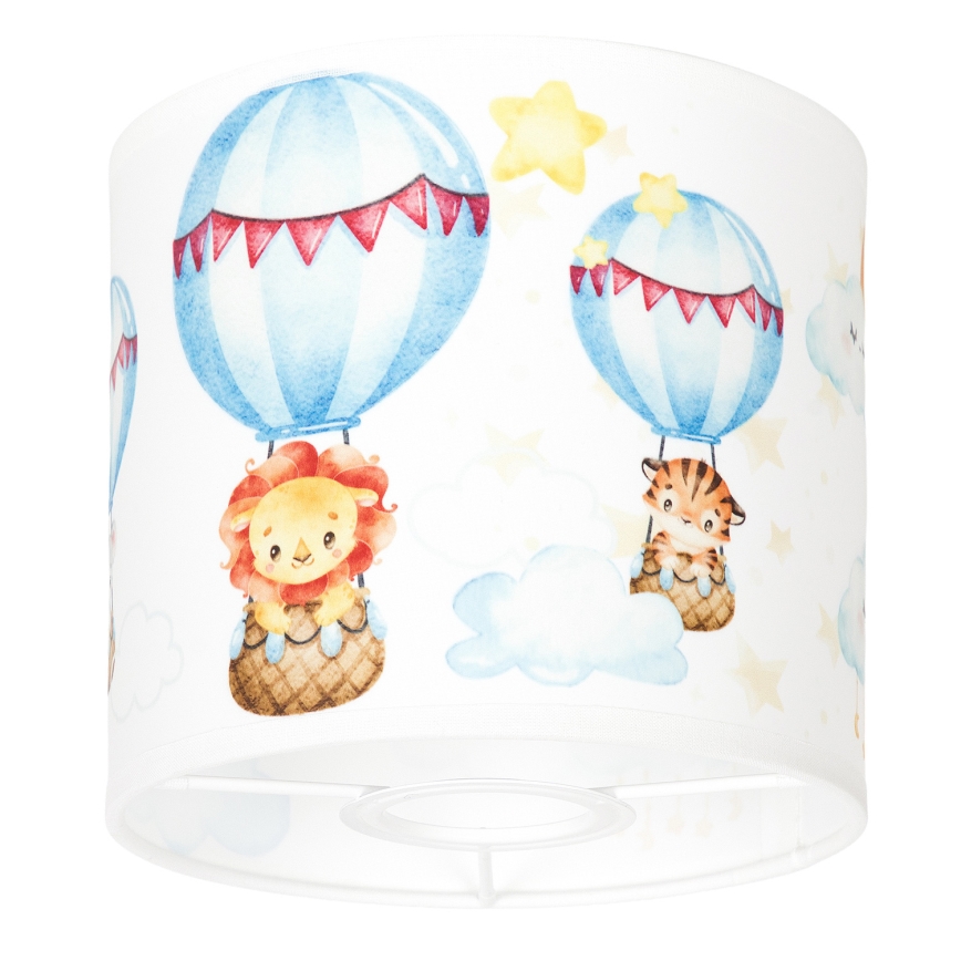 BRILAGI - Stínidlo univerzální BOBO E27 pr. 15 cm bílá/zvířátka