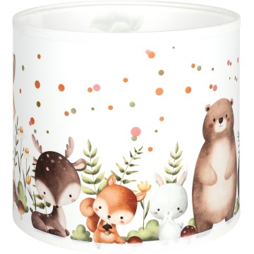 Brilagi - Stínidlo univerzální BOBO E27 pr. 15 cm bílá/zvířátka