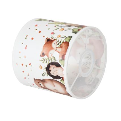 BRILAGI - Stínidlo univerzální BOBO E27 pr. 15 cm bílá/zvířátka