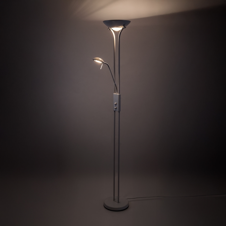 Brilagi - Stmívatelná stojací lampa SCARLETT 1xR7s/230W/230V + 1xG9/40W bílá