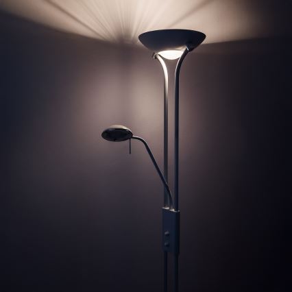 Brilagi - Stmívatelná stojací lampa SCARLETT 1xR7s/230W/230V + 1xG9/40W bílá