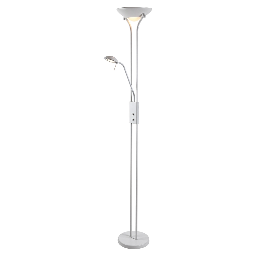 Brilagi - Stmívatelná stojací lampa SCARLETT 1xR7s/230W/230V + 1xG9/40W bílá
