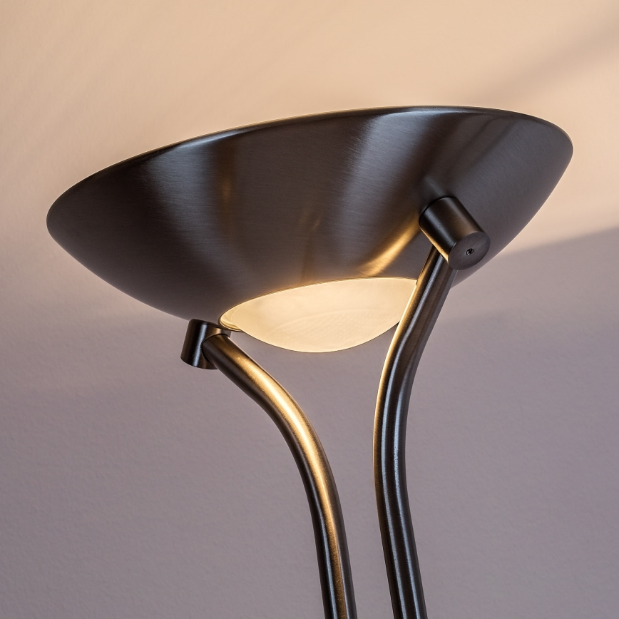 Brilagi - Stmívatelná stojací lampa SCARLETT 1xR7s/230W/230V + 1xG9/40W matný chrom