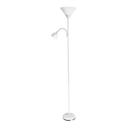 Brilagi - Stojací lampa ARIANA 1xE27/100W/230V + 1xE14/25W bílá