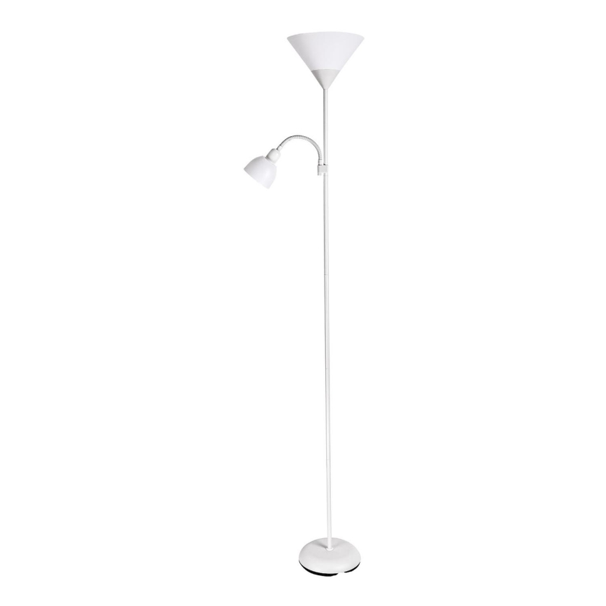 Brilagi - Stojací lampa ARIANA 1xE27/100W/230V + 1xE14/25W bílá