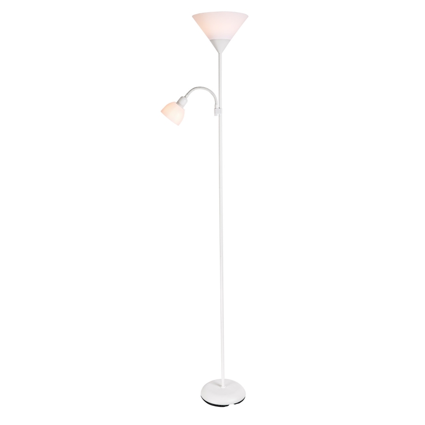 Brilagi - Stojací lampa ARIANA 1xE27/100W/230V + 1xE14/25W bílá