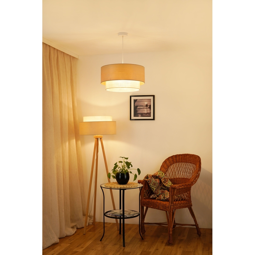 Brilagi - Stojací lampa ARIZONA BOHO 1xE27/15W/230V béžová