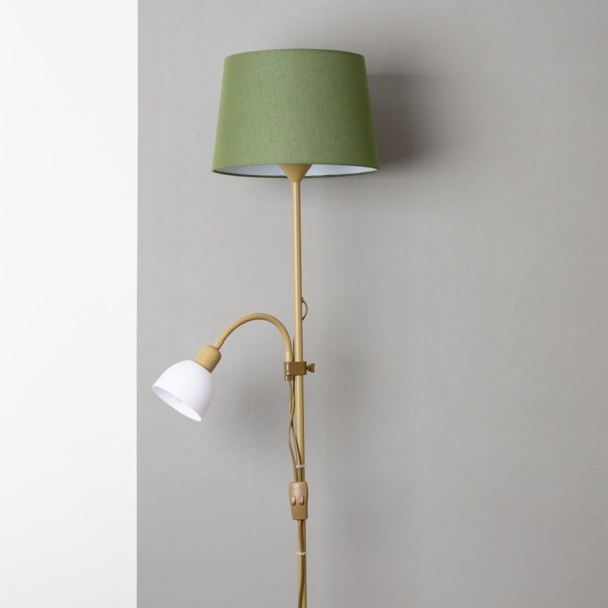 Brilagi - Stojací lampa CERIA 1xE27/100W/230V + 1xE14/25W zlatá/zelená