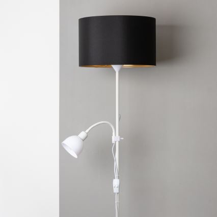 Brilagi - Stojací lampa CERIA 2v1 1xE27/100W/230V + 1xE14/25W bílá/černá