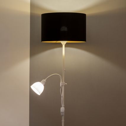 Brilagi - Stojací lampa CERIA 2v1 1xE27/100W/230V + 1xE14/25W bílá/černá