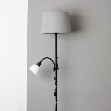 Brilagi - Stojací lampa CERIA 2v1 1xE27/100W/230V + 1xE14/25W černá/šedá