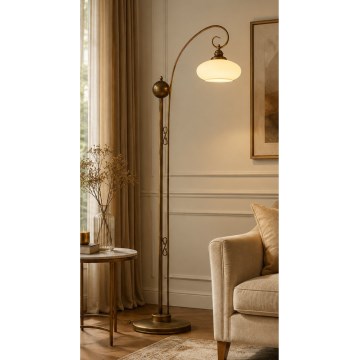 Brilagi - Stojací lampa MOLLERO 1xE27/15W/230V bronz/patina