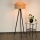 Brilagi - Stojací lampa MONTANA BOHO 1xE27/15W/230V hnědá/černá
