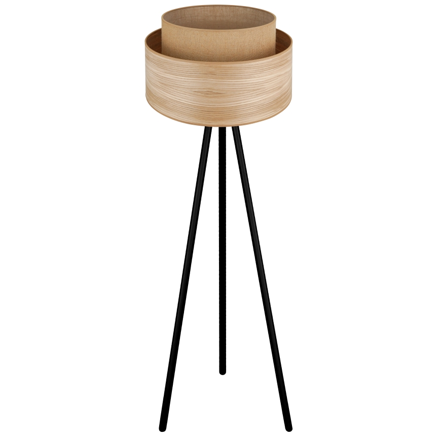 Brilagi - Stojací lampa MONTANA BOHO 1xE27/15W/230V hnědá/černá
