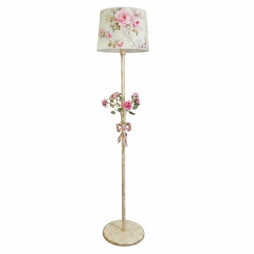 BRILAGI - Stojací lampa ROMANCE 1xE27/60W/230V pestrobarevná/béžová/patina