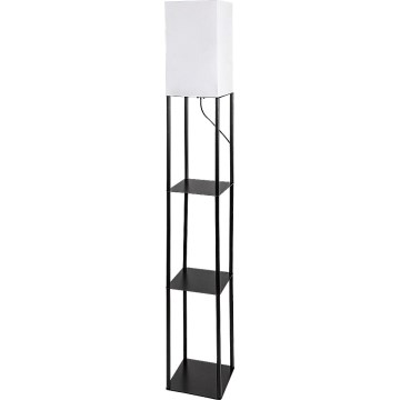 Brilagi - Stojací lampa s poličkami GRADUS 1xE27/40W/230V 150 cm černá/bílá