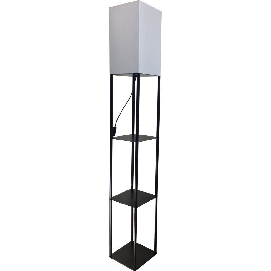 Brilagi - Stojací lampa s poličkami GRADUS 1xE27/40W/230V 150 cm černá/bílá
