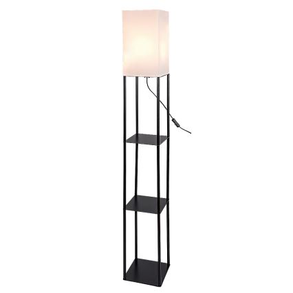 Brilagi - Stojací lampa s poličkami GRADUS 1xE27/40W/230V 150 cm černá/bílá