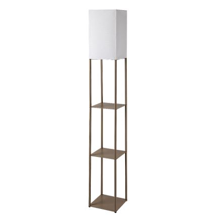 Brilagi - Stojací lampa s poličkami GRADUS 1xE27/40W/230V 150 cm šedá/béžová