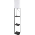 Brilagi - Stojací lampa s poličkami GRADUS 1xE27/40W/230V černá/bílá