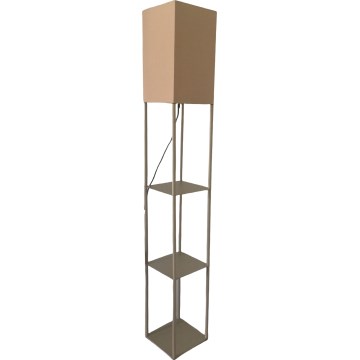 Brilagi - Stojací lampa s poličkami GRADUS 1xE27/40W/230V šedá/béžová