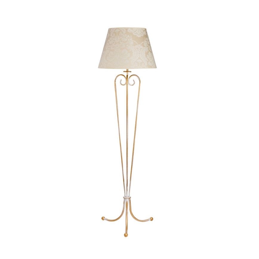 Brilagi - Stojací lampa SONIA 1xE27/15W/230V krémová/patina