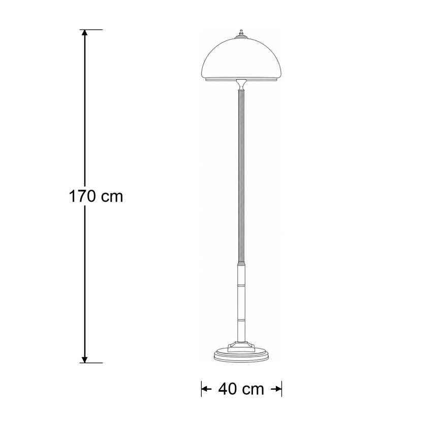 Brilagi - Stojací lampa TAURUS 2xE27/15W/230V bronz