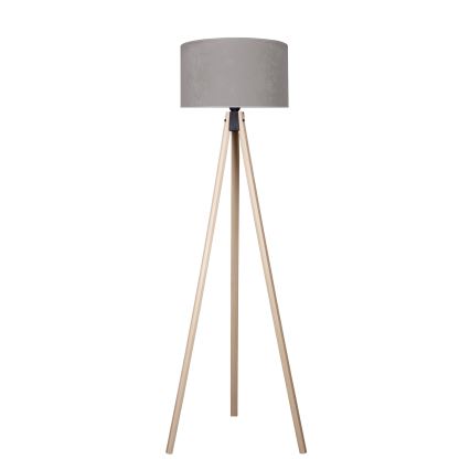 Brilagi - Stojací lampa VELVET 1xE27/60W/230V béžová/šedá