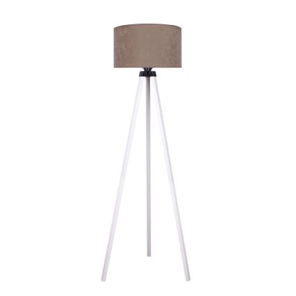 Brilagi - Stojací lampa VELVET 1xE27/60W/230V bílá/béžová