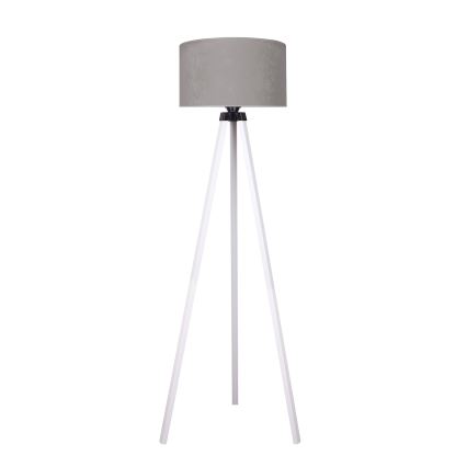 Brilagi - Stojací lampa VELVET 1xE27/60W/230V bílá/šedá