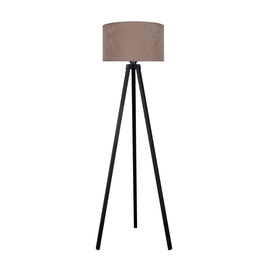 Brilagi - Stojací lampa VELVET 1xE27/60W/230V wenge/béžová