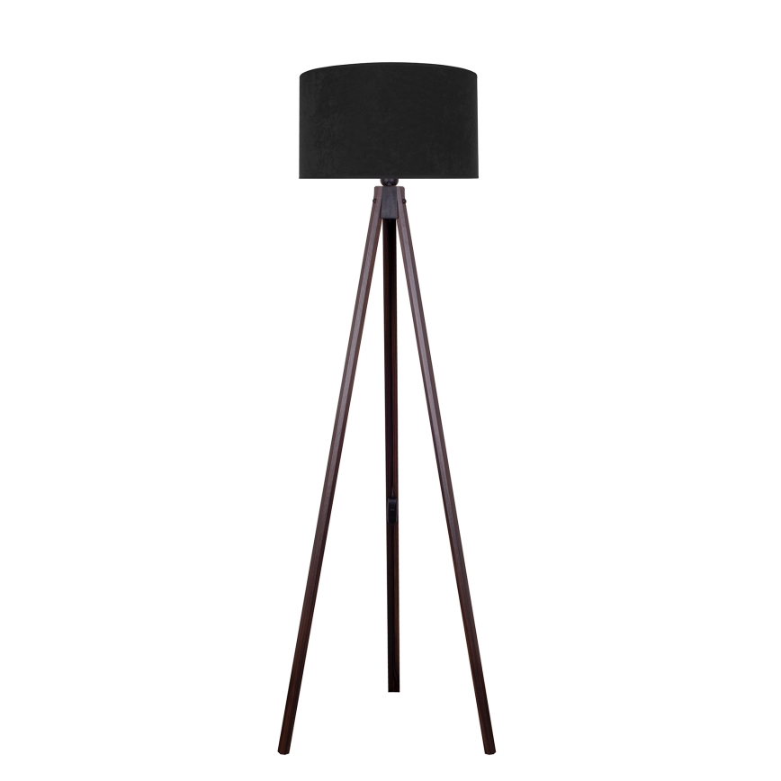 Brilagi - Stojací lampa VELVET 1xE27/60W/230V wenge/černá