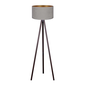 Brilagi - Stojací lampa VELVET 1xE27/60W/230V wenge/šedá