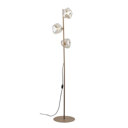 Brilagi - Stojací lampa VULCANO 3xG9/8W/230V béžová/kouřová béžová