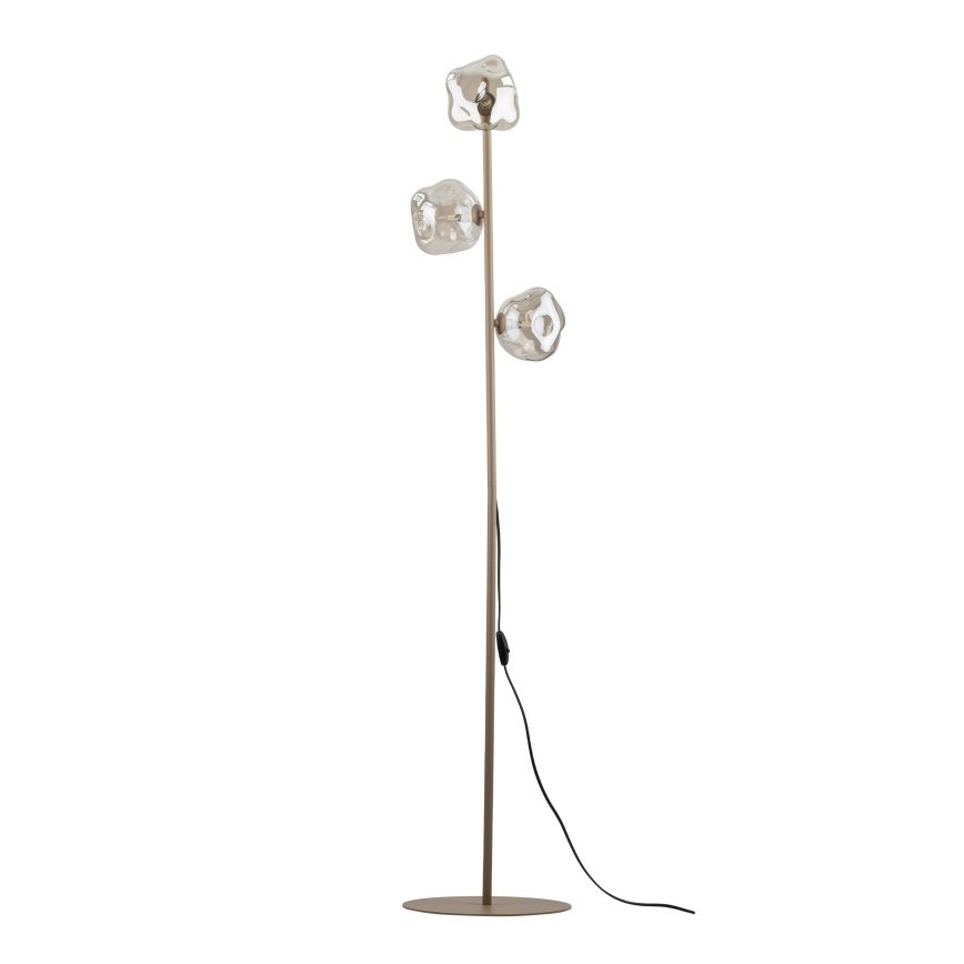 Brilagi - Stojací lampa VULCANO 3xG9/8W/230V béžová/kouřová béžová