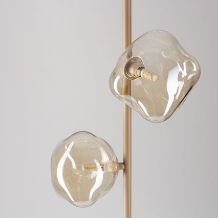 Brilagi - Stojací lampa VULCANO 3xG9/8W/230V béžová/kouřová béžová