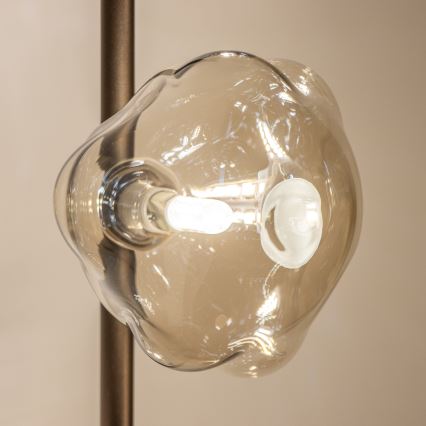 Brilagi - Stojací lampa VULCANO 3xG9/8W/230V bronzová/kouřová béžová