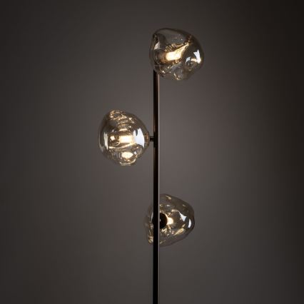 Brilagi - Stojací lampa VULCANO 3xG9/8W/230V hnědá/kouřová béžová