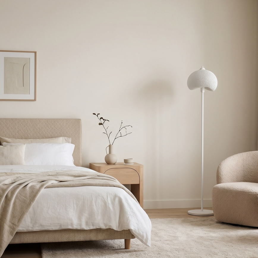 Brilagi - Stojací lampa WABI SABI 1xE27/40W/230V bílá