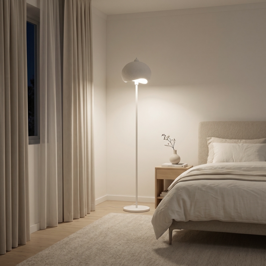 Brilagi - Stojací lampa WABI SABI 1xE27/40W/230V bílá