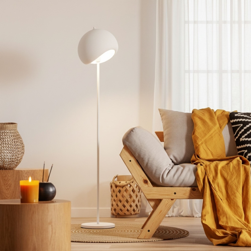 Brilagi - Stojací lampa YONTU 1xE27/40W/230V bílá