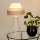 Brilagi - Stolní lampa ALASKA LUNETA 1xE27/15W/230V šedá/krémová