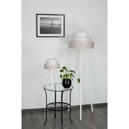Brilagi - Stolní lampa ALASKA LUNETA 1xE27/15W/230V šedá/krémová