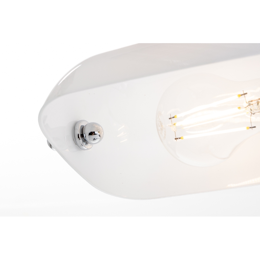 Brilagi - Stolní lampa BANK OFFICE 1xE27/60W/230V lesklý chrom/bílá