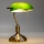 Brilagi - Stolní lampa BANK OFFICE 1xE27/60W/230V mosaz/zelená