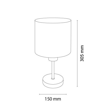 Brilagi - Dětská stolní lampa BOBO WOOD 1xE27/25W/230V dub/černá/béžová/puntíky